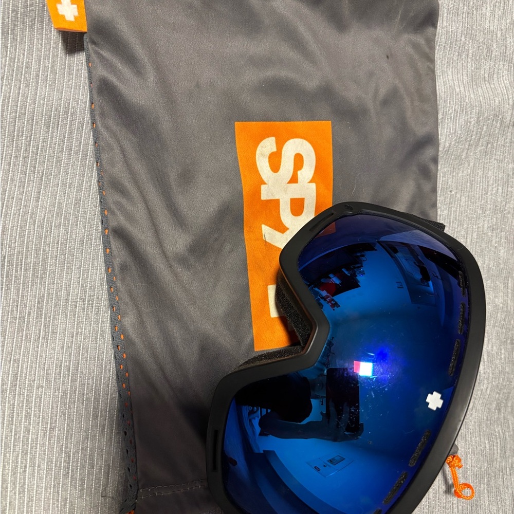 SPY Blue Ski Goggles with Reflective Lens